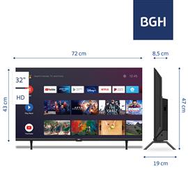 Smart Tv BGH 32" B3222S5A HD Android Tv                                    